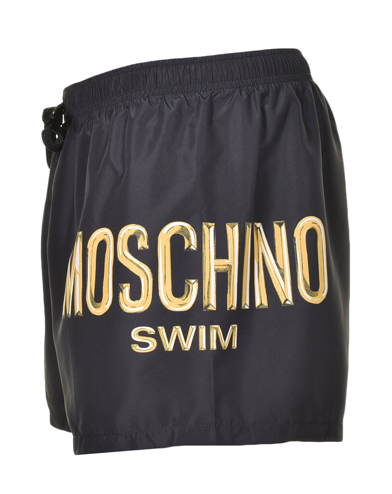 Side Logo Swim Shorts Black