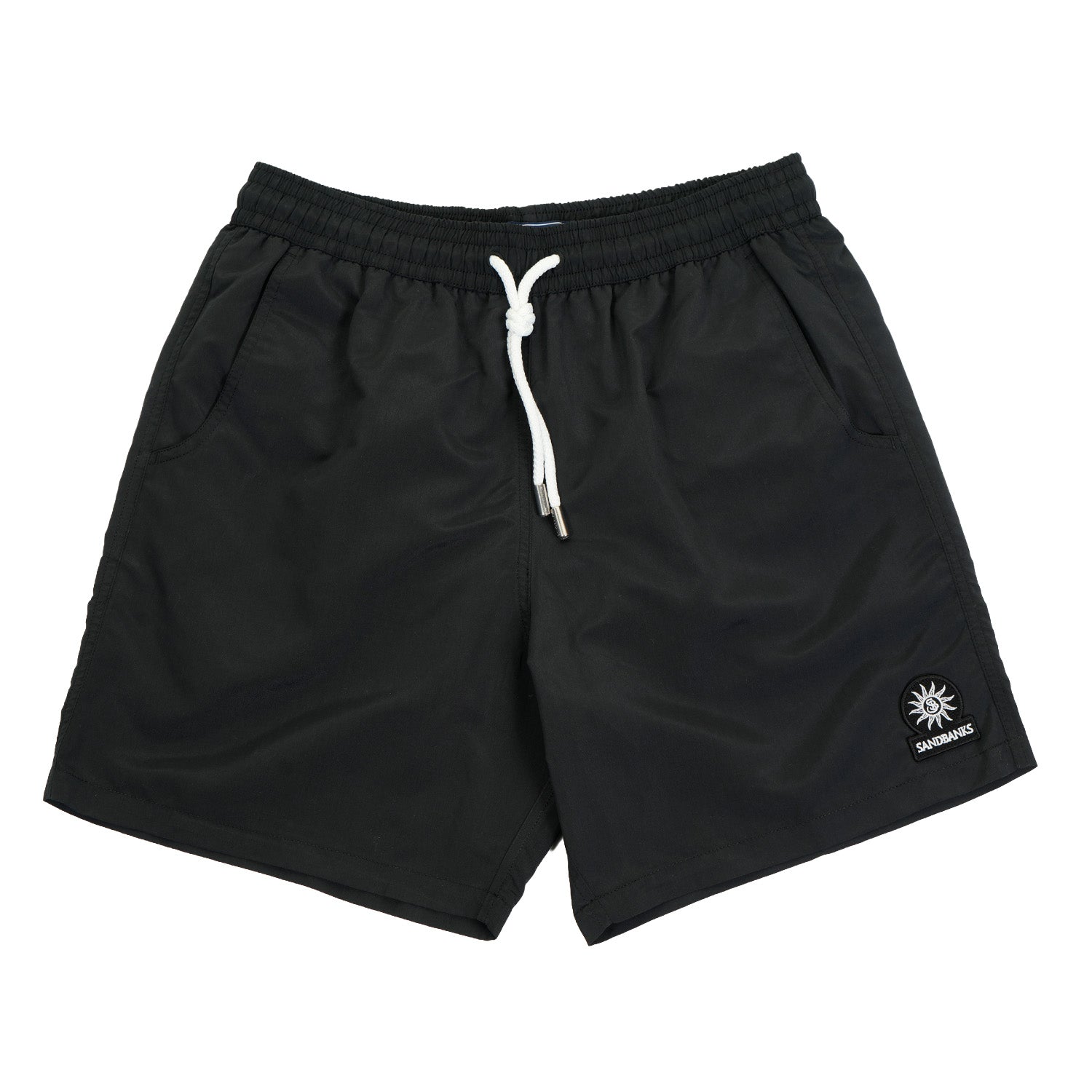 Badge Logo Recycled Swim Shorts Black