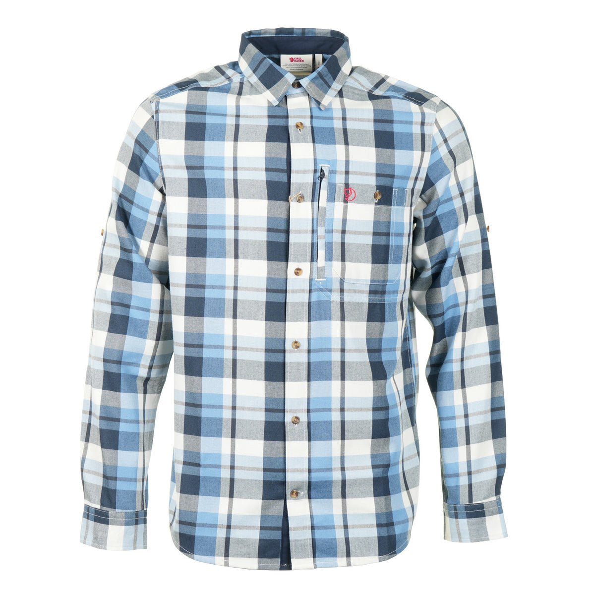Fjallglim Relaxed Shirt LS M Dawn Blue / Chalk White