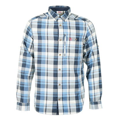 Fjallglim Relaxed Shirt LS M Dawn Blue / Chalk White