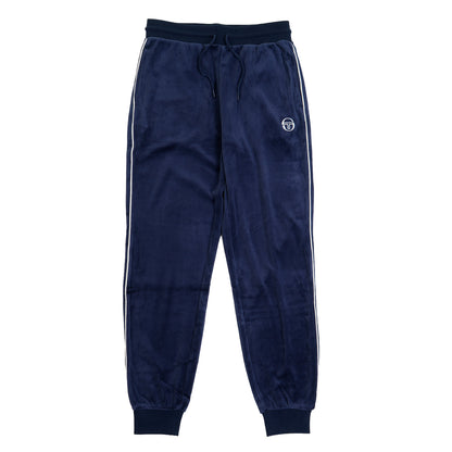 Tasso Velour Track Pants Maritime Blue / White