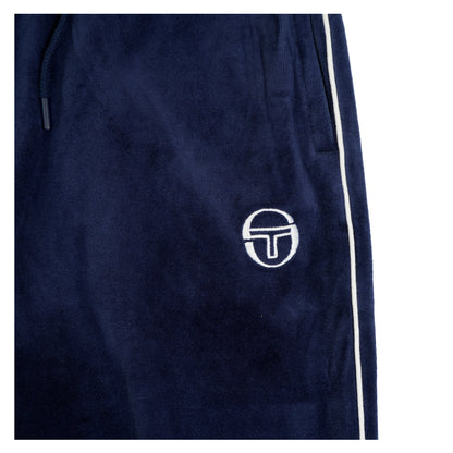 Tasso Velour Track Pants Maritime Blue / White