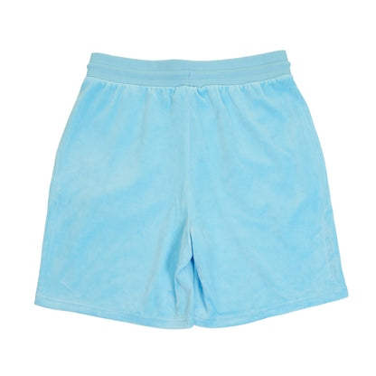 Tasso Velour Shorts Baltic Sea / White