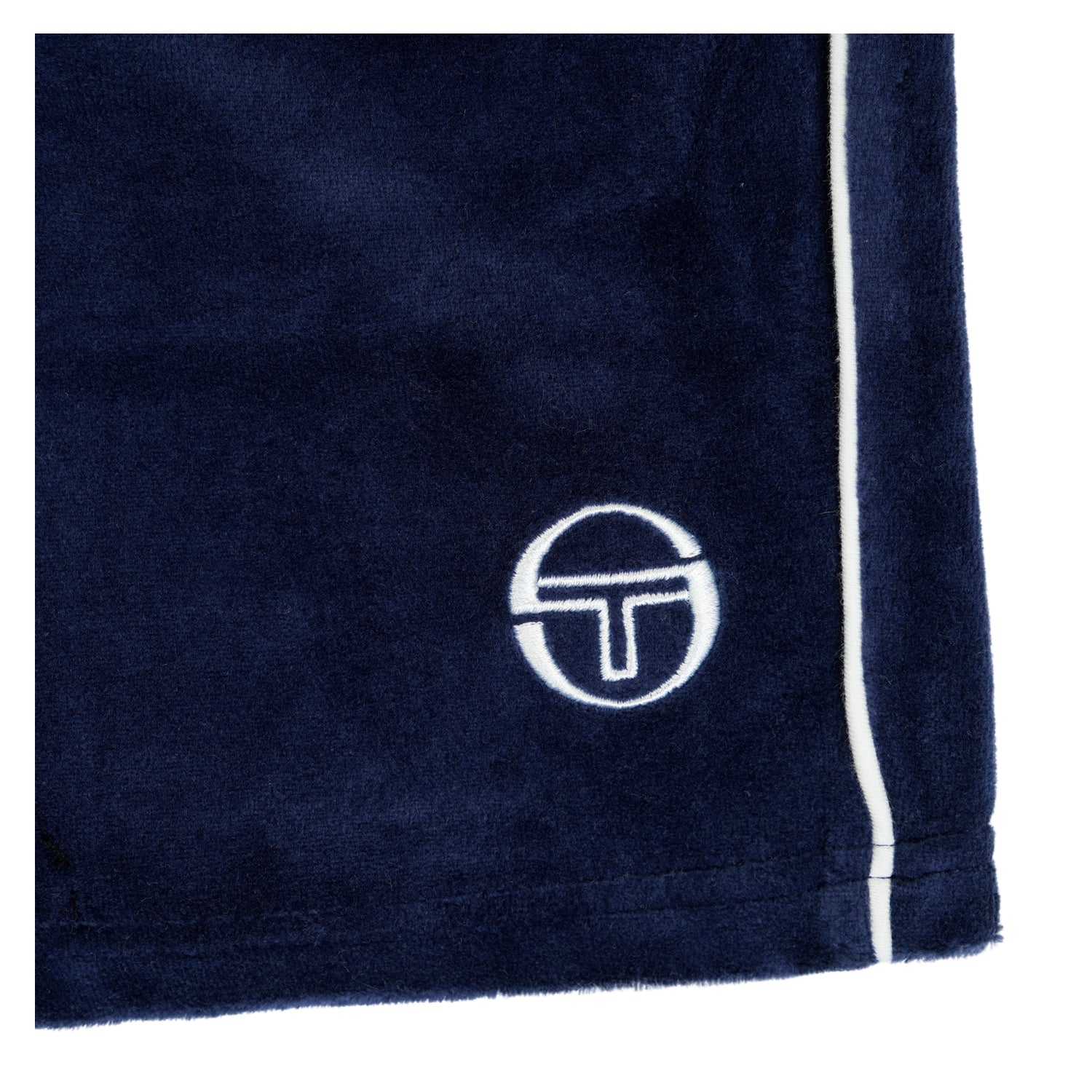 Tasso Velour Shorts Maritime Blue / White