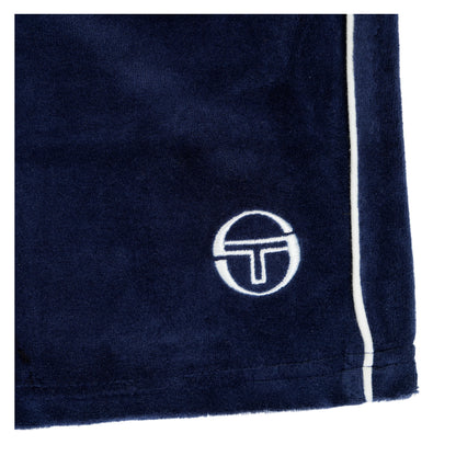Tasso Velour Shorts Maritime Blue / White