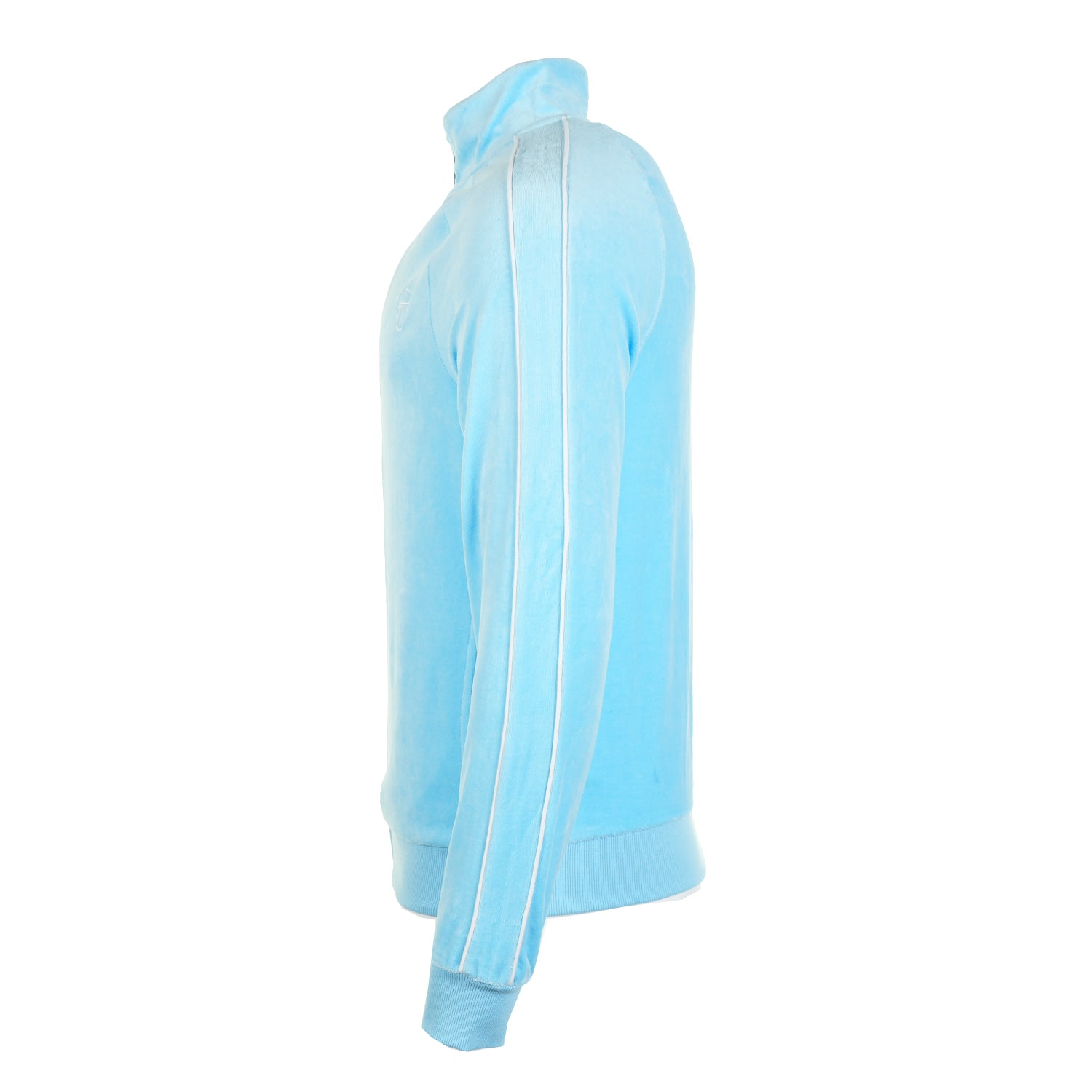 Tasso Velour Track Top Baltic Sea / White