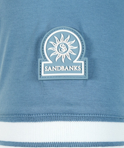 Short Sleeve Silicone Zip Polo Shirt Teal