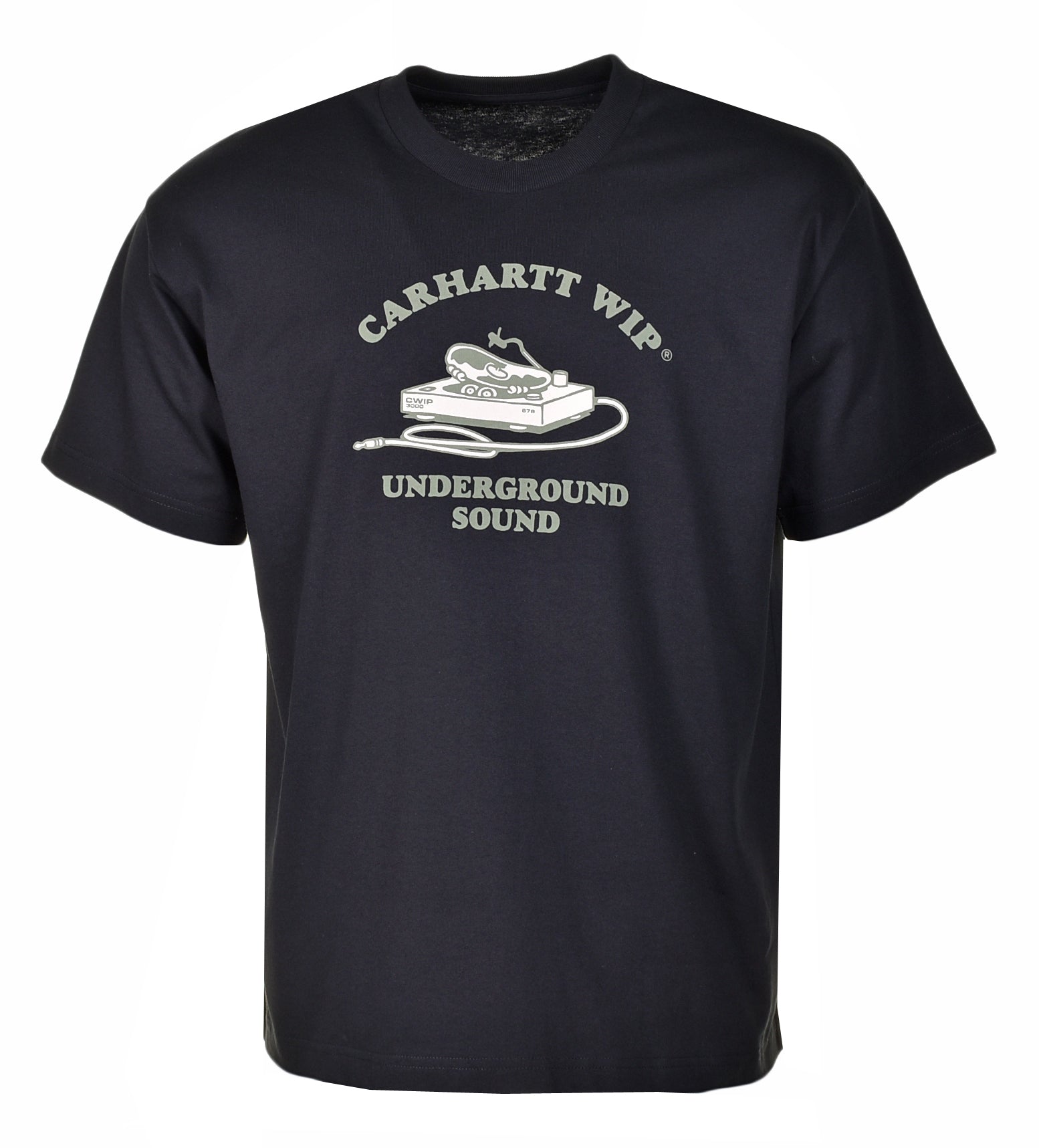 Short Sleeve Underground Sound T Shirt Black