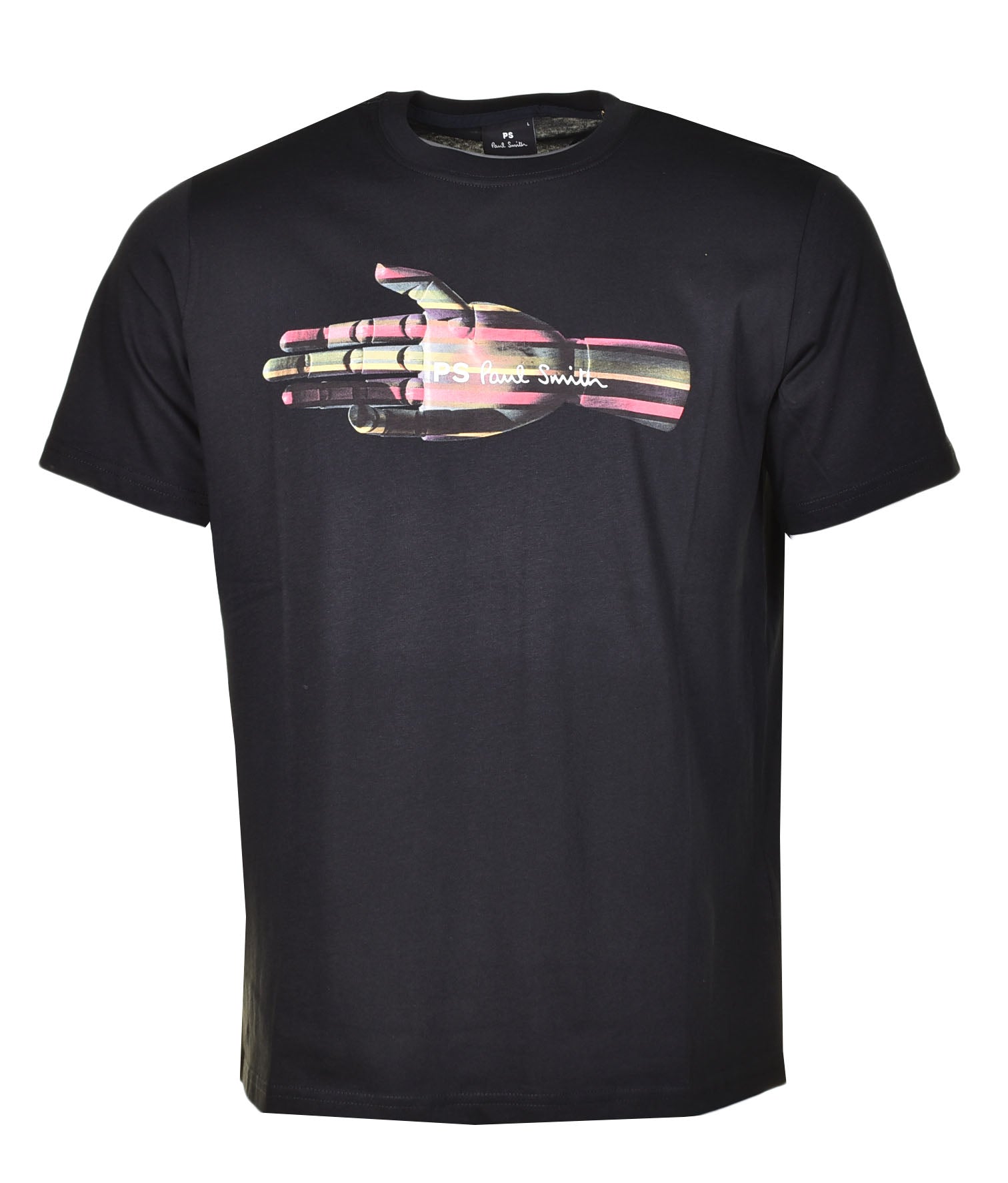 Regular Fit Hand T Shirt Black