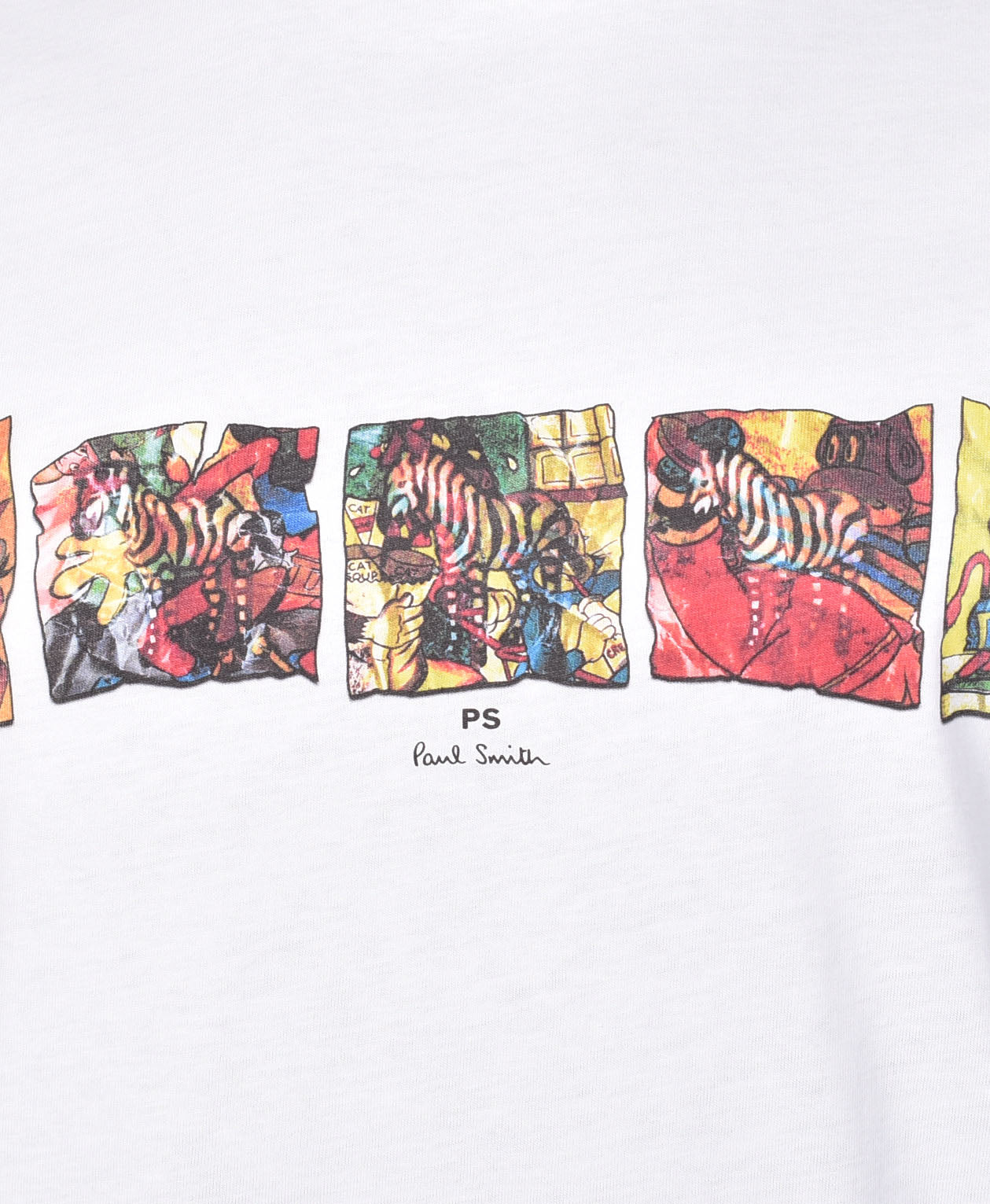 Regular Fit Zebras T Shirt White