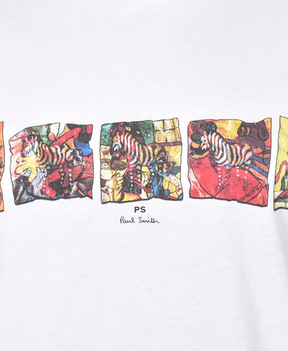Regular Fit Zebras T Shirt White