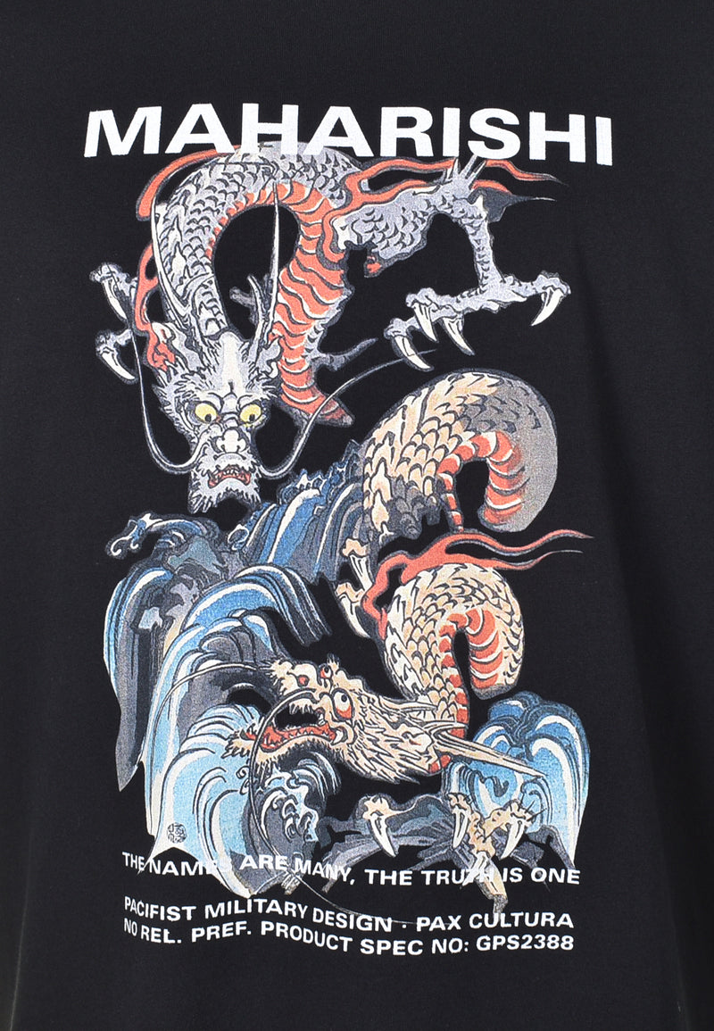 1080 Double Dragons T Shirt Black