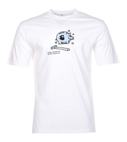 Short Sleeve Piggybank T Shirt White