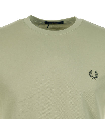 Striped Cuff  T-Shirt Olive Mint