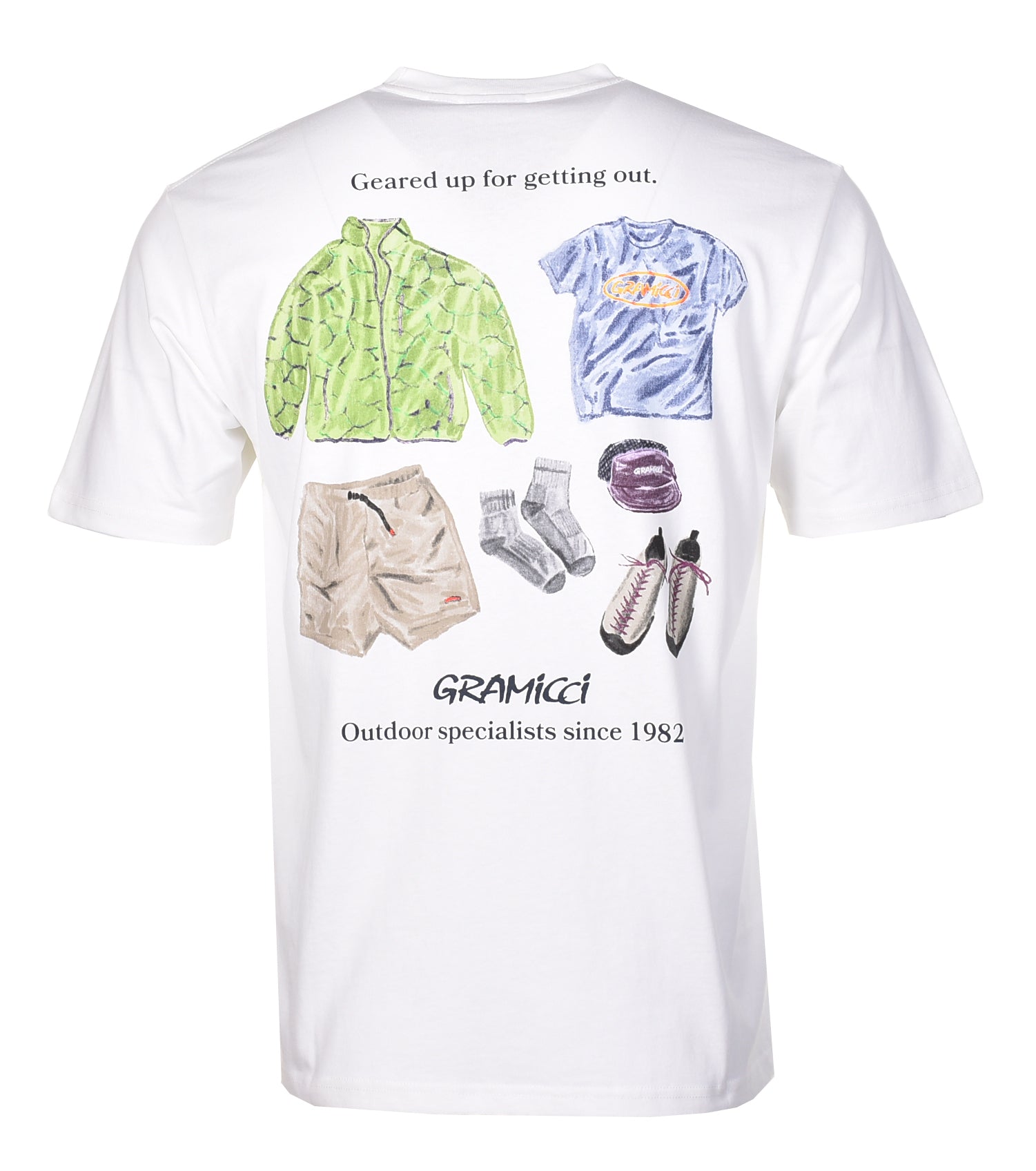 Geared Up Tee White