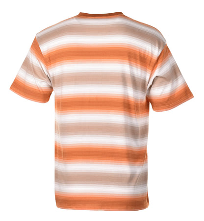 Short Sleeve Dashner Stripe T Shirt Pumpkin