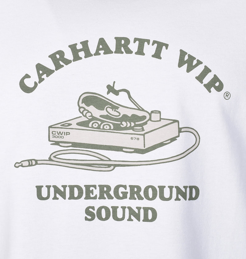 Short Sleeve Underground Sound T Shirt White