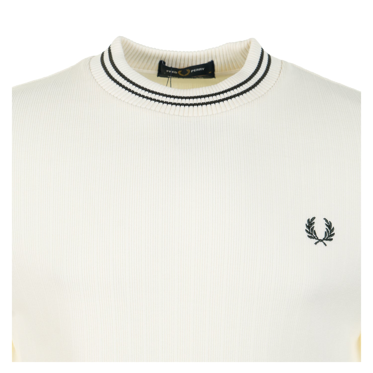 Ribbed Jersey T Shirt Ecru