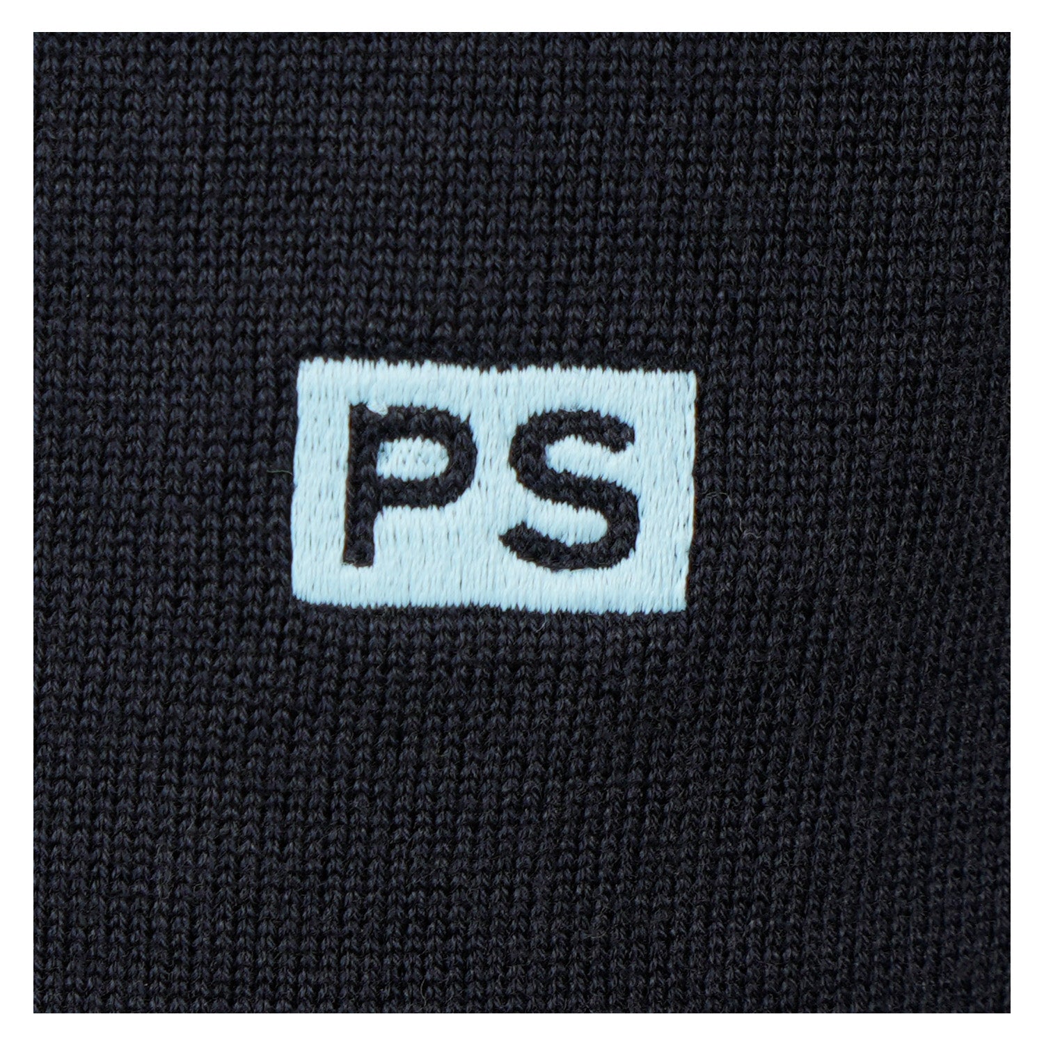Knitted Short Sleeve Tipped Polo Shirt Navy