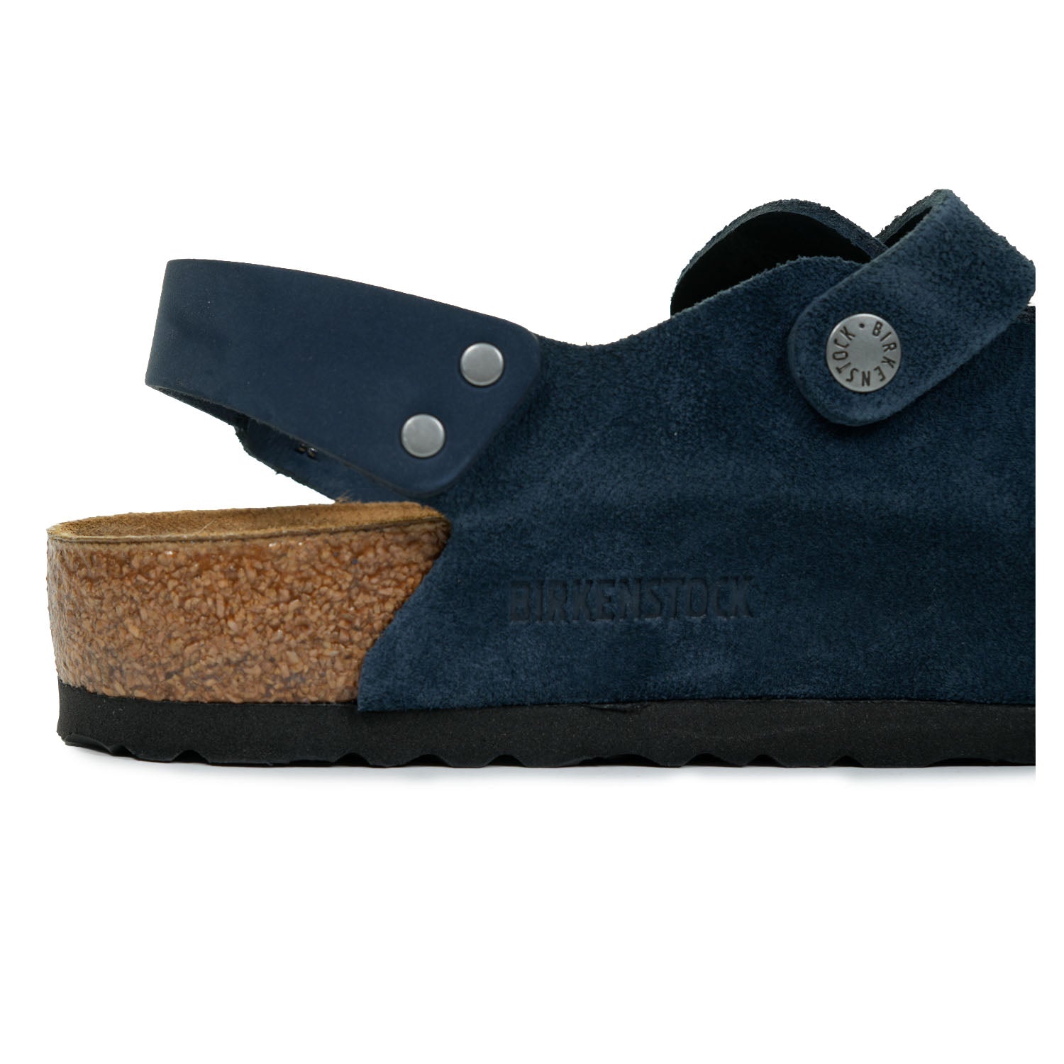 Men's Birkenstock Boston LEVE Clogs Regular Fit Suede in New Navy