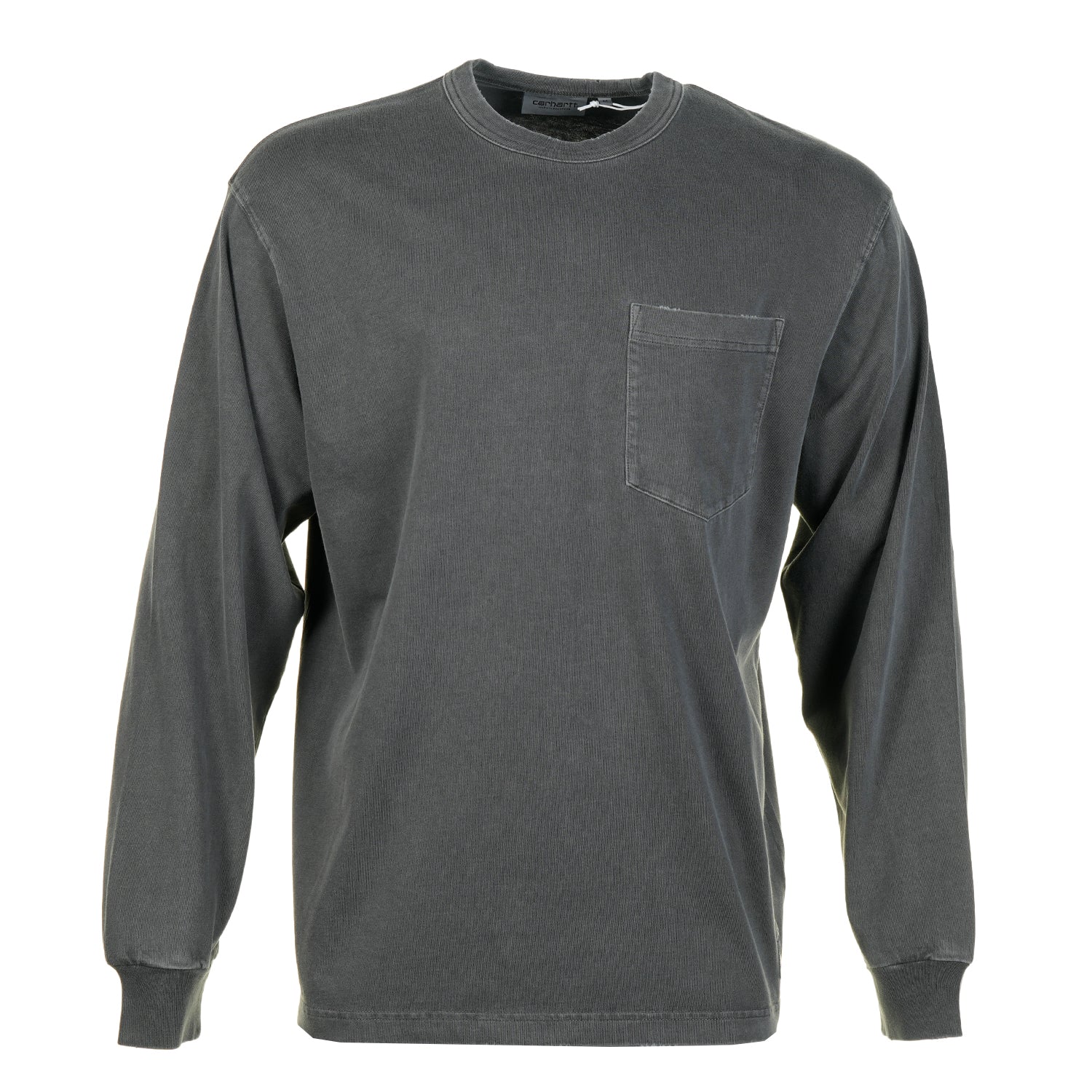 Long Sleeve Torion Pocket T Shirt Black Grind Wash