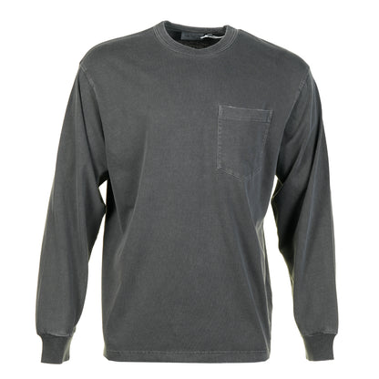 Long Sleeve Torion Pocket T Shirt Black Grind Wash