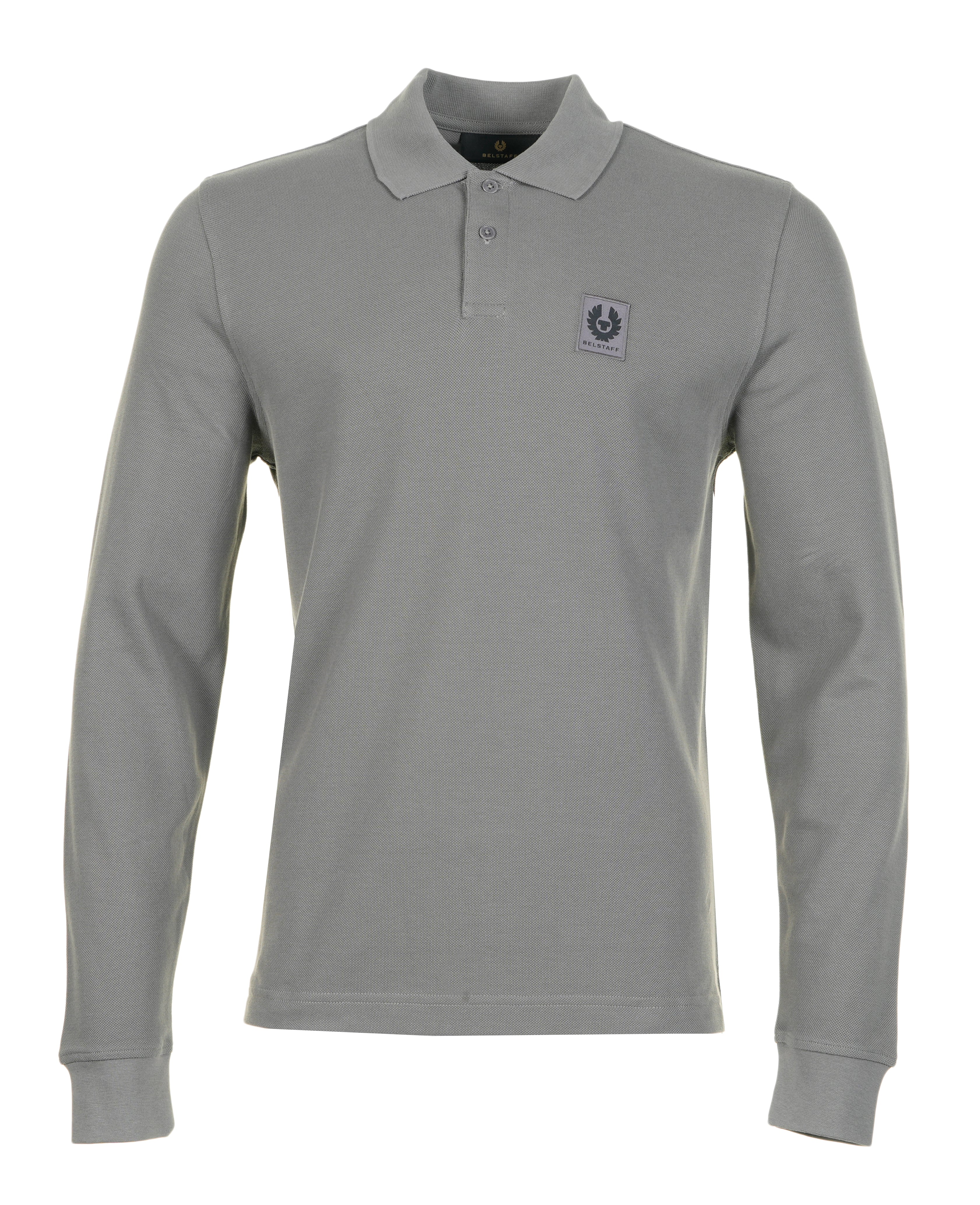 Long Sleeve Polo Shirt Tornado Grey