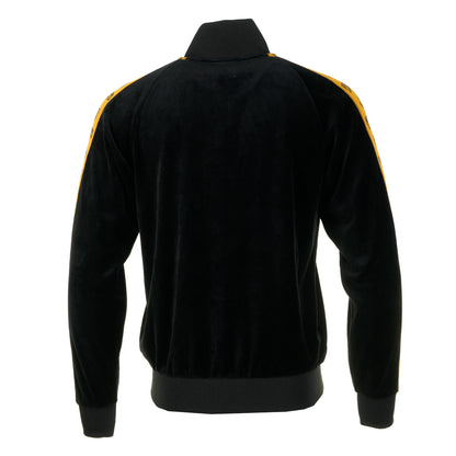 Logo Taped Velour Track Top Black