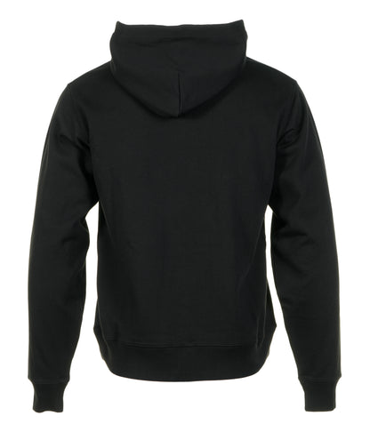 Tri tone Arch Logo Popover Hoody Black