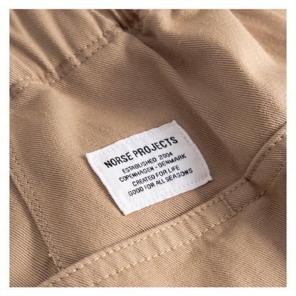 Trysil Regular Organic Stretch Twill Shorts Utility Khaki