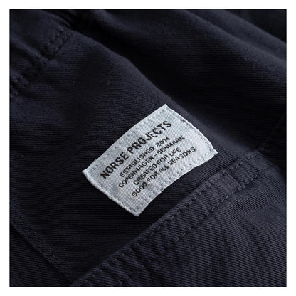 Trysil Regular Organic Stretch Twill Shorts Dark Navy