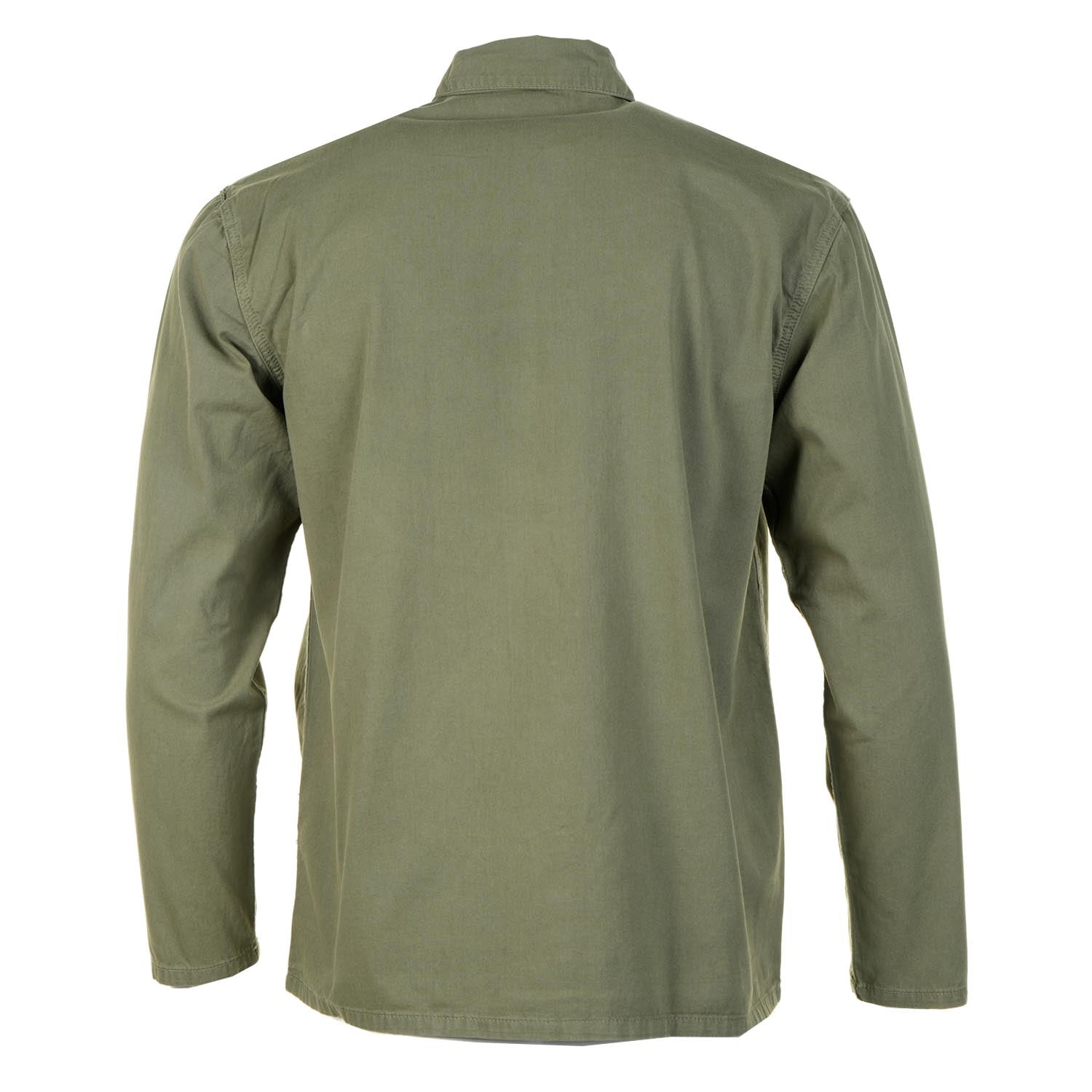 Back of service works Twill Chore Shirt Olive