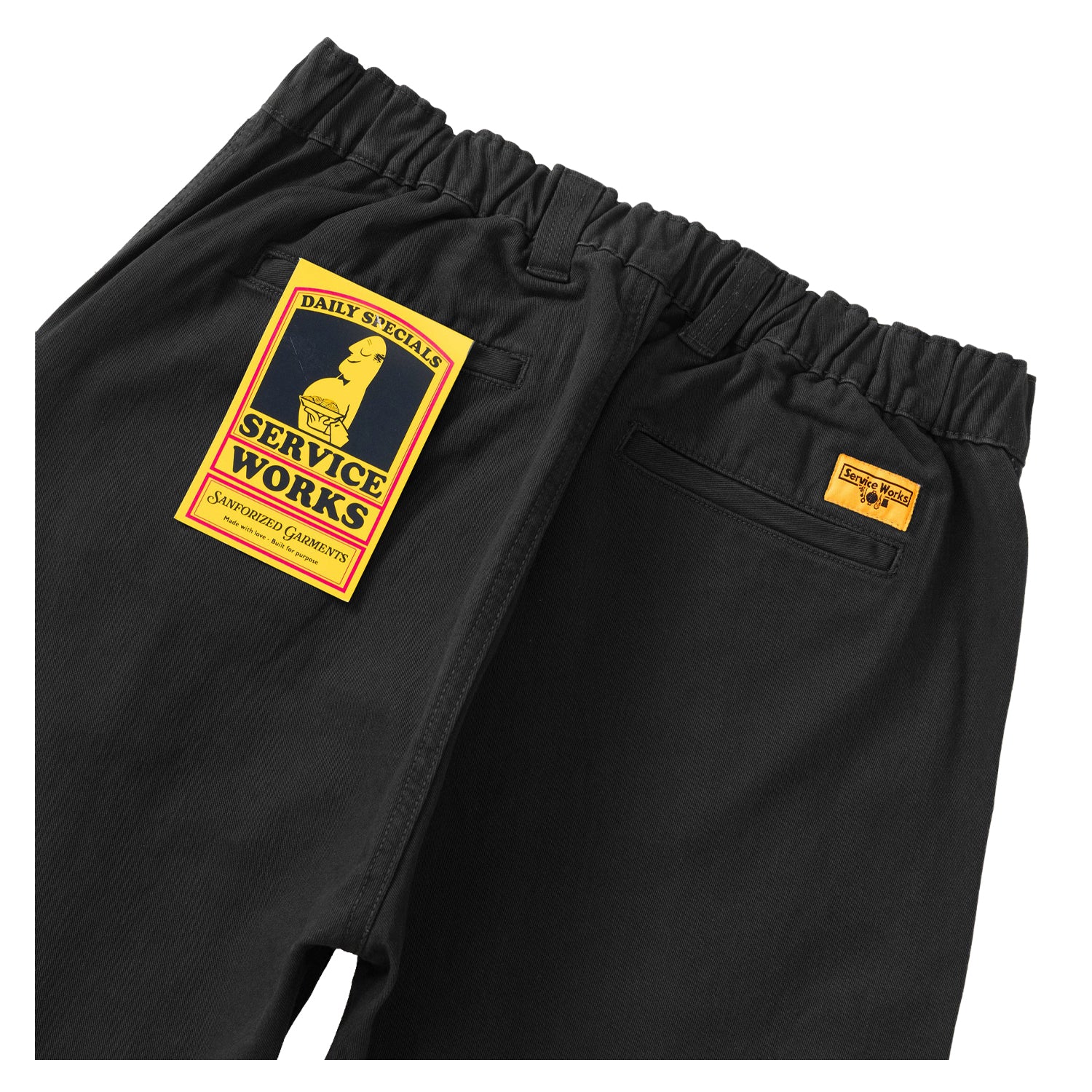 Twill Waiter Pants Black