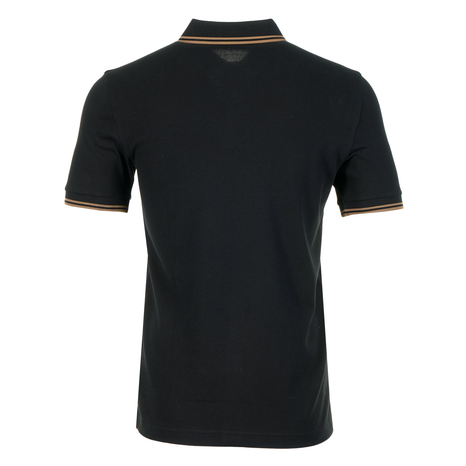 Short Sleeve Twin Tipped Polo Shirt Black Shadedstone