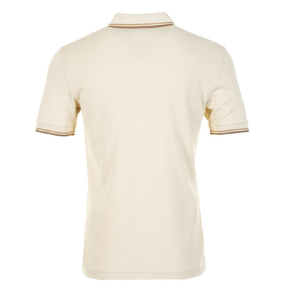 Short Sleeve Twin Tipped Polo Shirt Oat Warmstone Shadestone