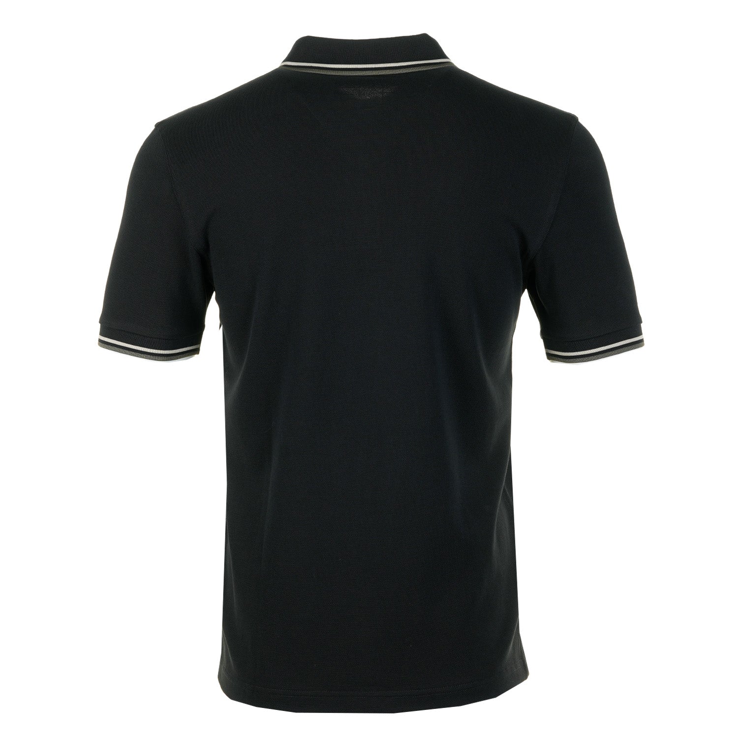 Short Sleeve Twin Tipped Polo Black