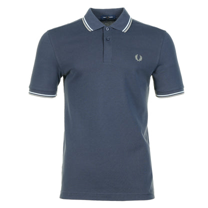 Short Sleeve Twin Tipped Polo Shirt Dark Airforce Bayleaf