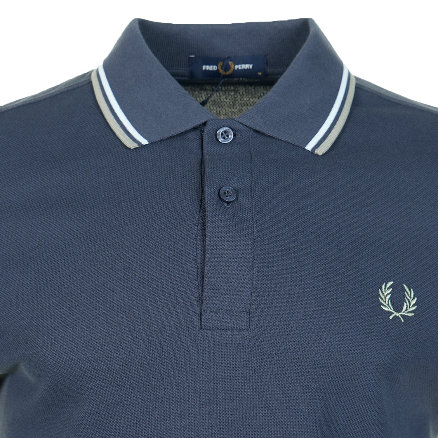 Short Sleeve Twin Tipped Polo Shirt Dark Airforce Bayleaf