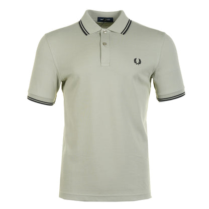 Twin Tipped Polo Shirt Seagrass Black