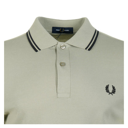Twin Tipped Polo Shirt Seagrass Black