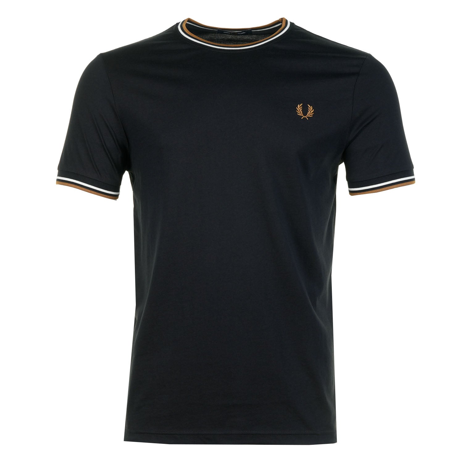 Twin Tipped T Shirt Black / Ecru / Dark Caramel