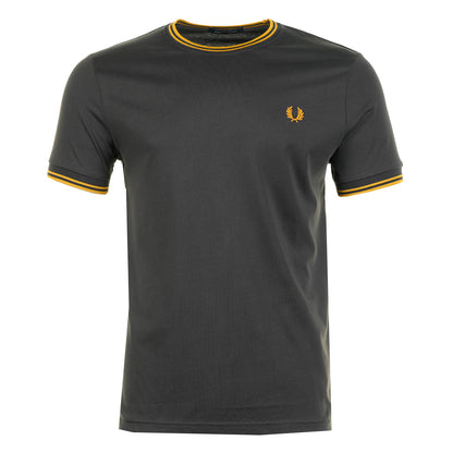 Twin Tipped T Shirt Anchor Grey / Golden