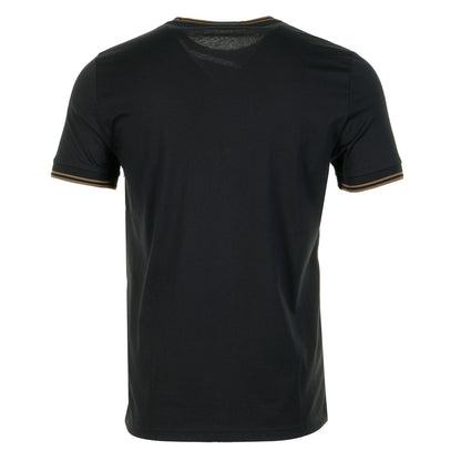 Twin Tipped T Shirt Black Shaded Stone