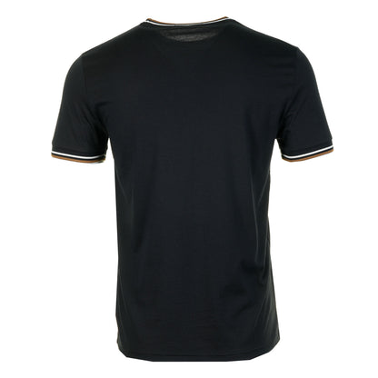 Twin Tipped T Shirt Black / Ecru / Dark Caramel
