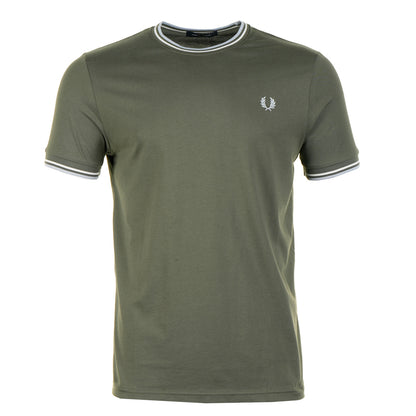 Fred Perry Twin Tipped T Shirt Lawn Green