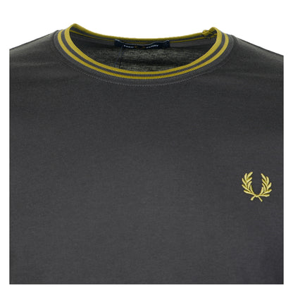 Twin Tipped T Shirt Anchor Grey / Tennis Ball Yellow