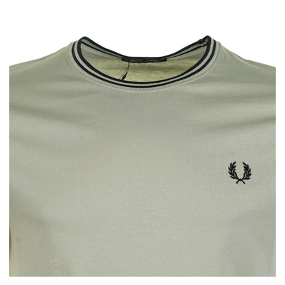 Twin Tipped T Shirt Seagrass / Black