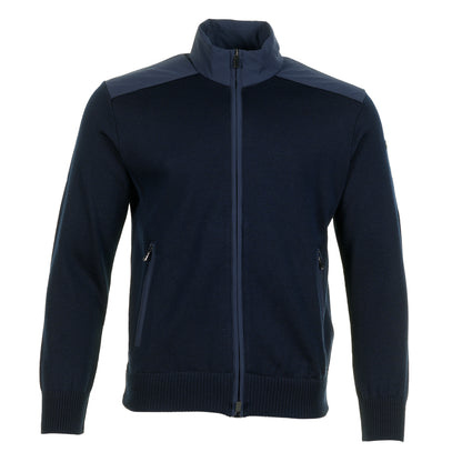 Typhoon Re Stretch 4x4 Wool Full Zip Jumper Navy