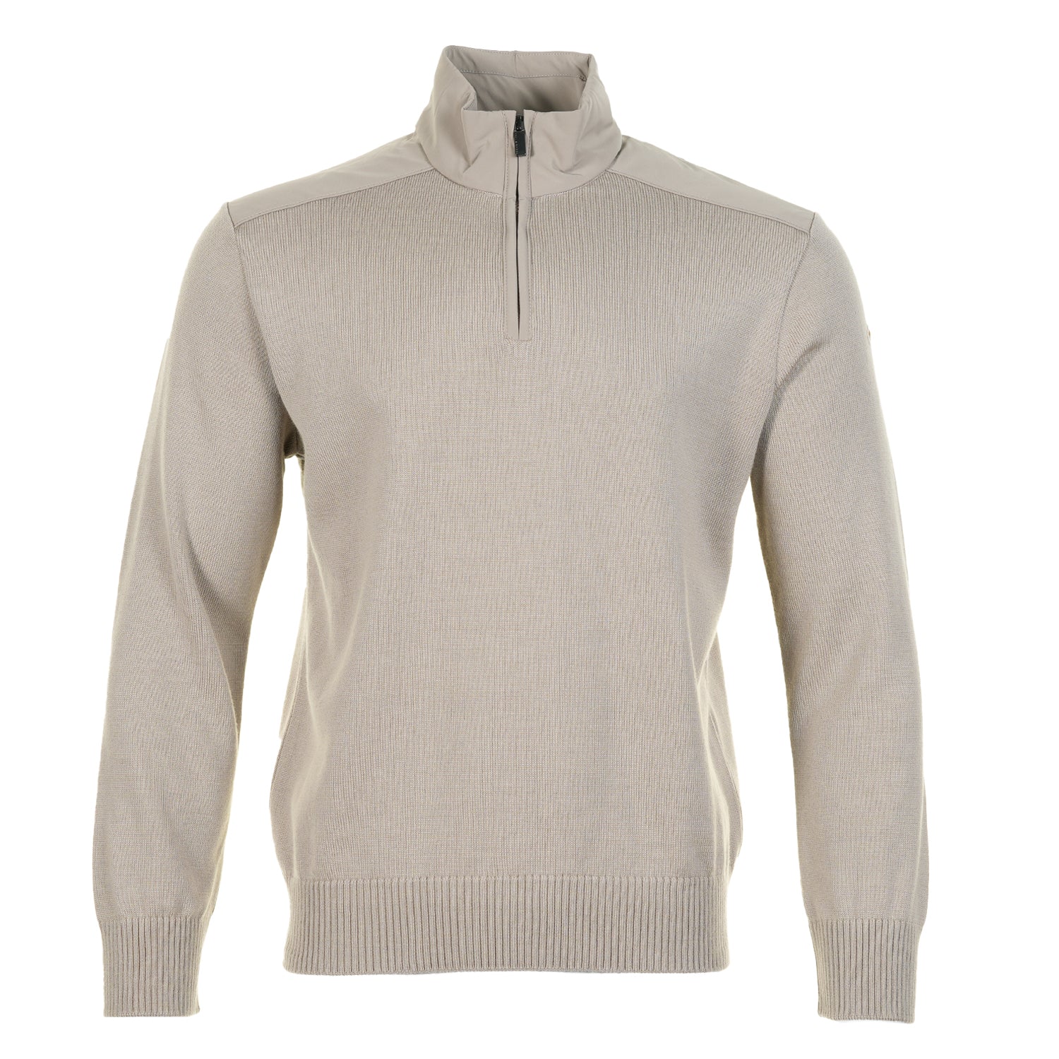 Typhoon Re Stretch 4x4 Wool Half Zip Jumper Beige