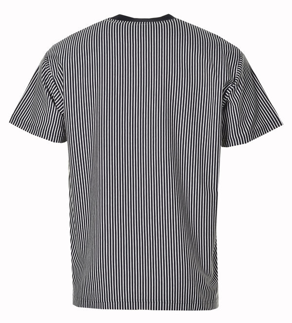 Short Sleeve Terrell Stripe T Shirt Navy/Wax